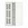 METOD wall cabinet w shelves/glass door, white/Stensund white, 30x60 cm
