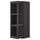METOD - METOD Wall cabinet w shelves/glass door, black/Lerhyttan black stained, 40x100 cm