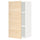 METOD - METOD Wall cabinet with shelves, white/Askersund light ash effect, 40x80 cm