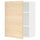 METOD - METOD Wall cabinet with shelves, white/Askersund light ash effect, 60x80 cm