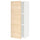 METOD - METOD Wall cabinet with shelves, white/Askersund light ash effect, 40x100 cm