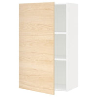 METOD - Wall cabinet with shelves, white/Askersund light ash effect, 60x100 cm - best price from Maltashopper.com 39463476