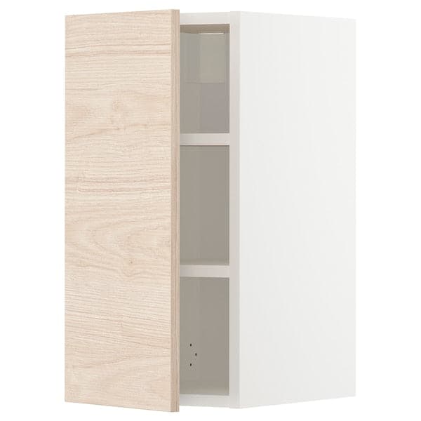 Ikea METOD - Wall cabinet with shelves, white/Askersund light ash effect, 30x60 cm