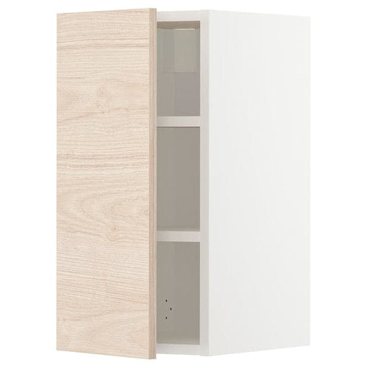 Ikea METOD - Wall cabinet with shelves, white/Askersund light ash effect, 30x60 cm