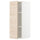 METOD - METOD Wall cabinet with shelves, white/Askersund light ash effect, 30x80 cm