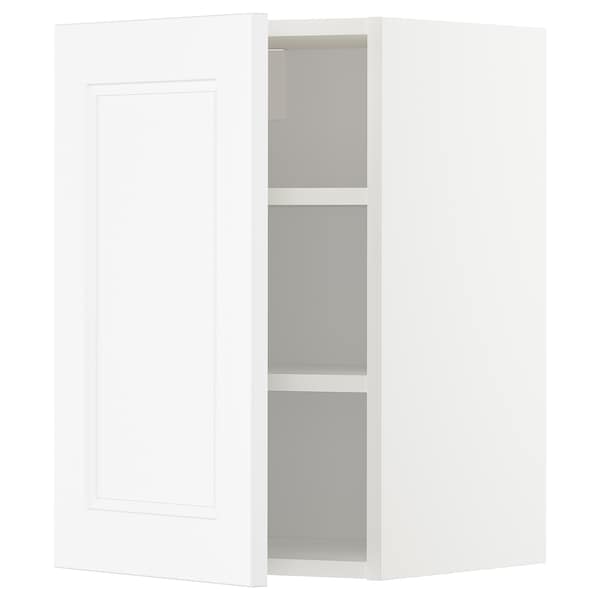 METOD - Wall cabinet with shelves, white/Axstad matt white, 40x60 cm - best price from Maltashopper.com 09457325