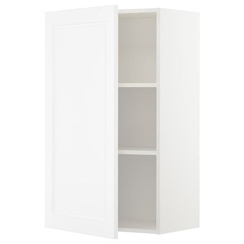 METOD - Wall cabinet with shelves, white/Axstad matt white, 60x100 cm