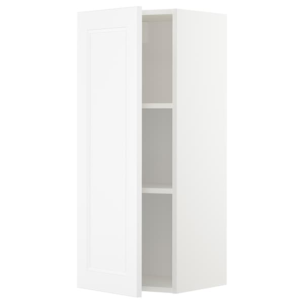 Ikea METOD - Wall cabinet with shelves, white/Axstad matt white, 40x100 cm