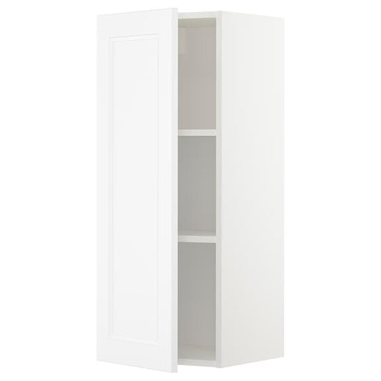 Ikea METOD - Wall cabinet with shelves, white/Axstad matt white, 40x100 cm