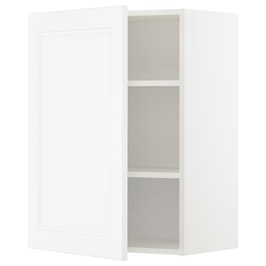 METOD - Wall cabinet with shelves, white/Axstad matt white, 60x80 cm - best price from Maltashopper.com 89458892