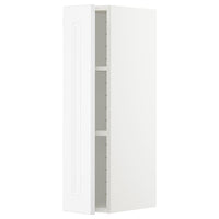 METOD - Wall cabinet with shelves, white/Axstad matt white, 20x80 cm - best price from Maltashopper.com 19466428
