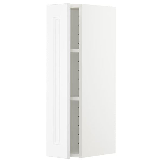 Ikea METOD - Wall cabinet with shelves, white/Axstad matt white, 20x80 cm