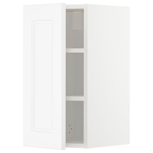 METOD - Wall cabinet with shelves, white/Axstad matt white, 30x60 cm