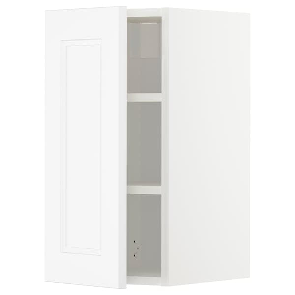 METOD - Wall cabinet with shelves, white/Axstad matt white, 30x60 cm