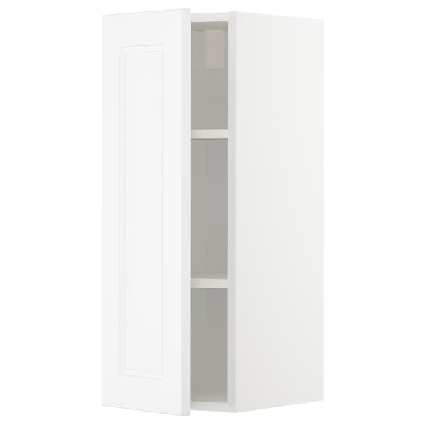 Ikea METOD - Wall cabinet with shelves, white/Axstad matt white, 30x80 cm