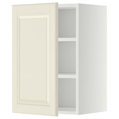 METOD - Wall cabinet with shelves, white/Bodbyn off-white, 40x60 cm