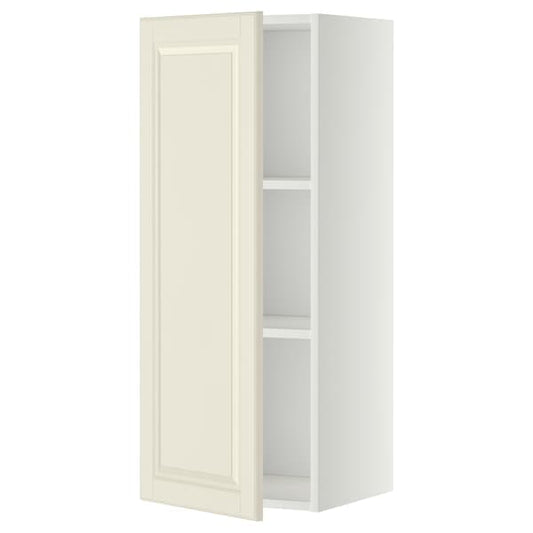 Ikea METOD - Wall cabinet with shelves, white/Bodbyn off-white, 40x100 cm