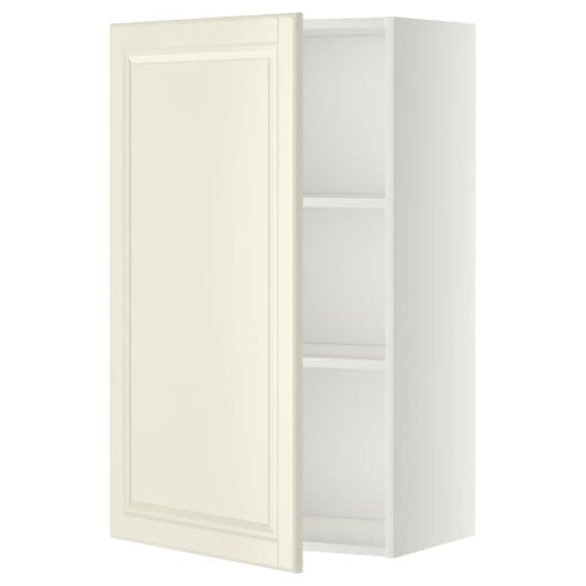 Ikea METOD - Wall cabinet with shelves, white/Bodbyn off-white, 60x100 cm