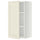 METOD wall cabinet with shelves, white/Bodbyn off-white, 40x80 cm