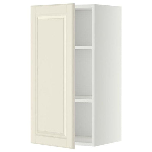 Ikea METOD - Wall cabinet with shelves, white/Bodbyn off-white, 40x80 cm