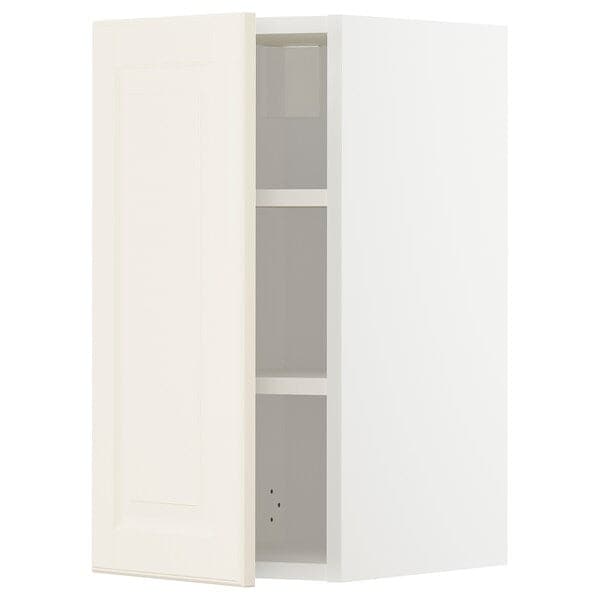 Ikea METOD - Wall cabinet with shelves, white/Bodbyn off-white, 30x60 cm