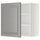 METOD wall cabinet with shelves, white/Bodbyn grey, 60x60 cm