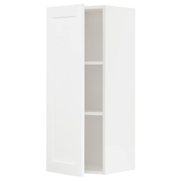 Ikea METOD - Wall cabinet with shelves, white Enköping/white wood effect, 40x100 cm