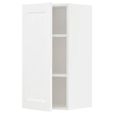 METOD wall cabinet with shelves, white Enköping/white wood effect, 40x80 cm