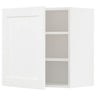 METOD wall cabinet with shelves, white Enköping/white wood effect, 60x60 cm