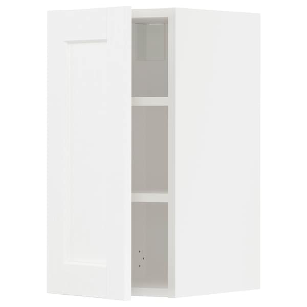 METOD - Wall cabinet with shelves, white Enköping/white wood effect, 30x60 cm - best price from Maltashopper.com 99473482