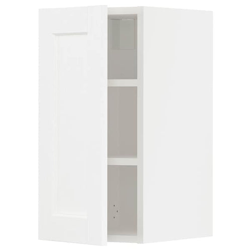 METOD - Wall cabinet with shelves, white Enköping/white wood effect, 30x60 cm