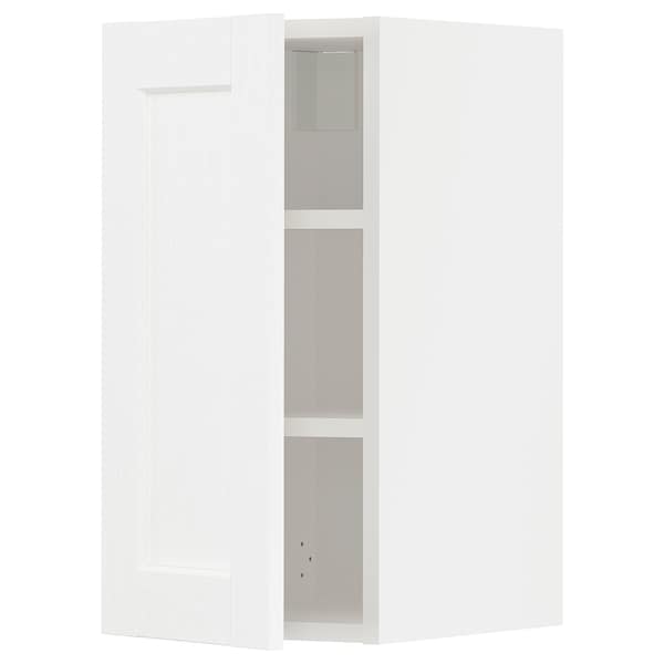 METOD - Wall cabinet with shelves, white Enköping/white wood effect, 30x60 cm