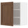 METOD - METOD Wall cabinet with shelves, white Enköping/brown walnut effect, 60x60 cm