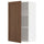 METOD - METOD Wall cabinet with shelves, white Enköping/brown walnut effect, 60x100 cm