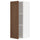 METOD - METOD Wall cabinet with shelves, white Enköping/brown walnut effect, 40x100 cm