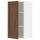 METOD - METOD Wall cabinet with shelves, white Enköping/brown walnut effect, 40x80 cm