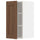 METOD - METOD Wall cabinet with shelves, white Enköping/brown walnut effect, 30x60 cm