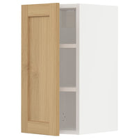 METOD - Wall cabinet with shelves, white/Forsbacka oak, 30x60 cm - best price from Maltashopper.com 19509362