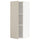 METOD wall cabinet with shelves, white/Havstorp beige, 40x100 cm