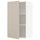 METOD wall cabinet with shelves, white/Havstorp beige, 60x100 cm