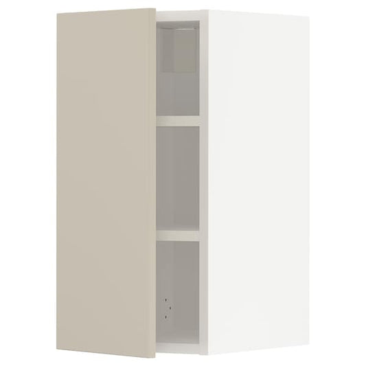 Ikea METOD - Wall cabinet with shelves, white/Havstorp beige, 30x60 cm