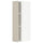 METOD wall cabinet with shelves, white/Havstorp beige, 20x80 cm