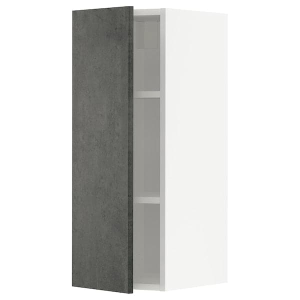 METOD - Wall unit with shelves, 30x80 cm - best price from Maltashopper.com 59467633
