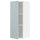 METOD wall cabinet with shelves, white/Kallarp light grey-blue, 40.0x100.0x38.6 cm