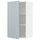 METOD wall cabinet with shelves, white/Kallarp light grey-blue, 60.0x100.0x38.6 cm
