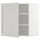 METOD wall cabinet with shelves, white/Lerhyttan light grey, 60x60 cm