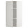 METOD wall cabinet with shelves, white/Lerhyttan light grey, 40x80 cm