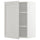 METOD wall cabinet with shelves, white/Lerhyttan light grey, 60x80 cm