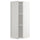 METOD wall cabinet with shelves, white/Lerhyttan light grey, 40x100 cm