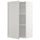 METOD wall cabinet with shelves, white/Lerhyttan light grey, 60x100 cm